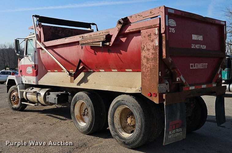 image for item EI3628 1995 White GMC Autocar dump truck