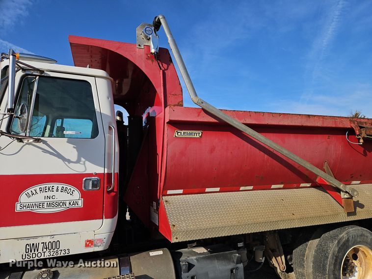 image for item EI3628 1995 White GMC Autocar dump truck