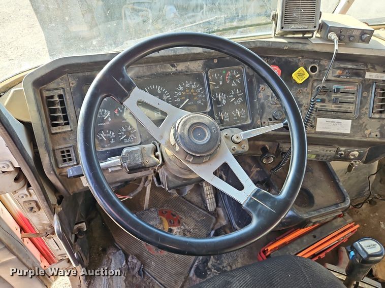 image for item EI3628 1995 White GMC Autocar dump truck