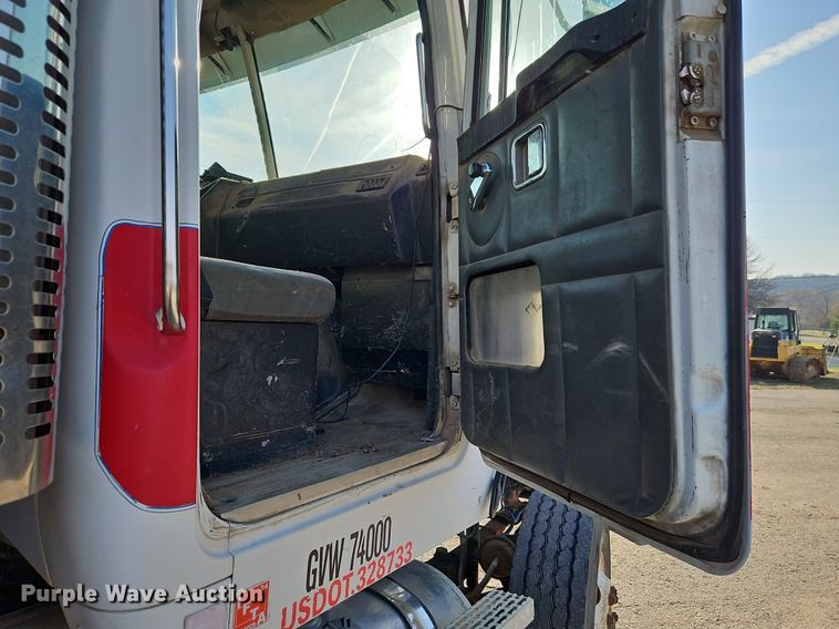 image for item EI3628 1995 White GMC Autocar dump truck