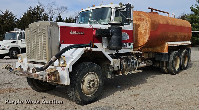 image for item EI3630 1980 Autocar DC9364F water truck