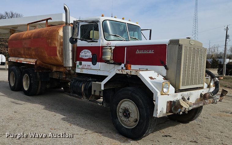 image for item EI3630 1980 Autocar DC9364F water truck