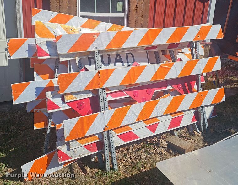 image for item EJ6122 Approximately 24 road barriers