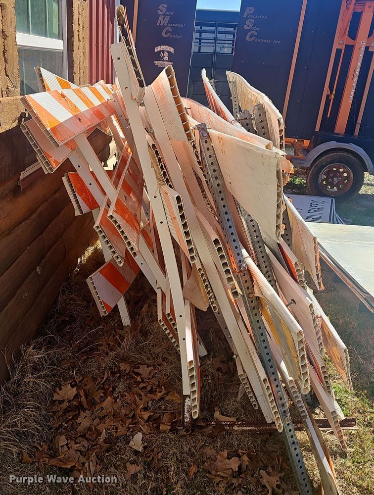 image for item EJ6122 Approximately 24 road barriers