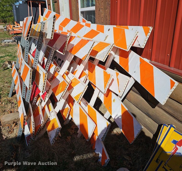 image for item EJ6122 Approximately 24 road barriers