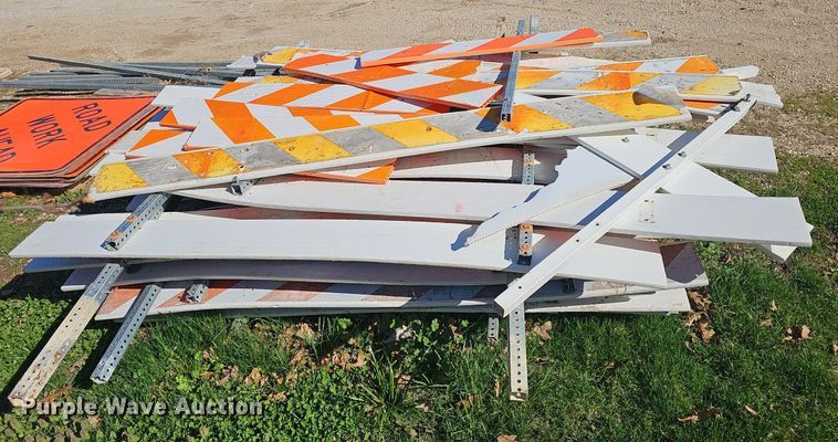 image for item EJ6122 Approximately 24 road barriers