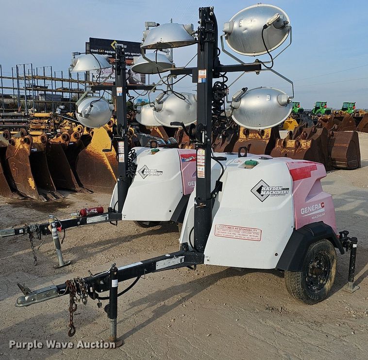 image for item EJ6156 2017 Generac  Magnum light plant