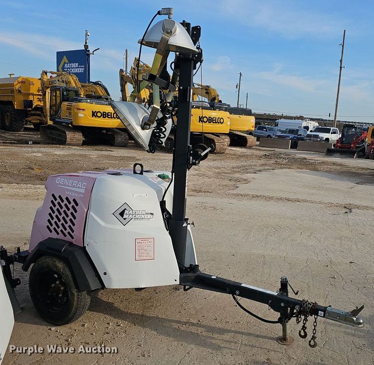 image for item EJ6156 2017 Generac  Magnum light plant