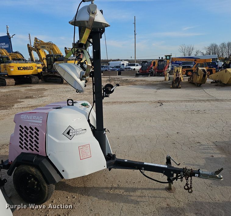 image for item EJ6156 2017 Generac  Magnum light plant