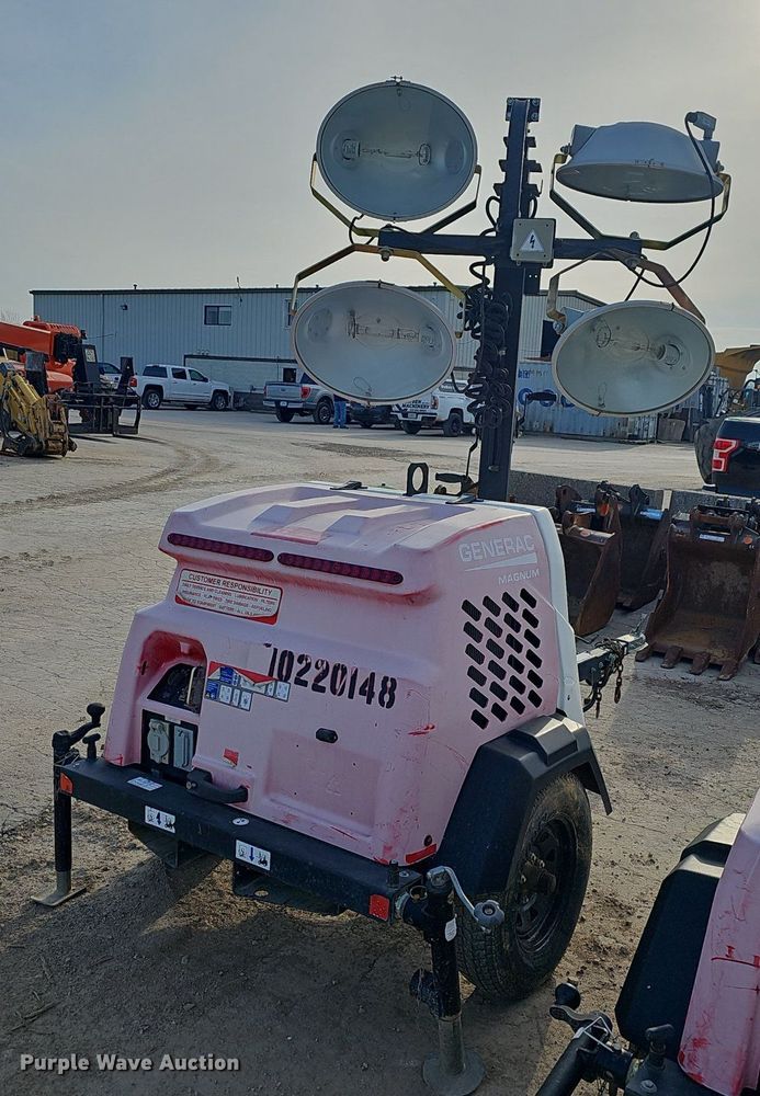 image for item EJ6156 2017 Generac  Magnum light plant