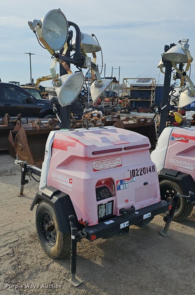 image for item EJ6156 2017 Generac  Magnum light plant