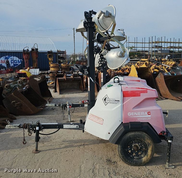 image for item EJ6156 2017 Generac  Magnum light plant