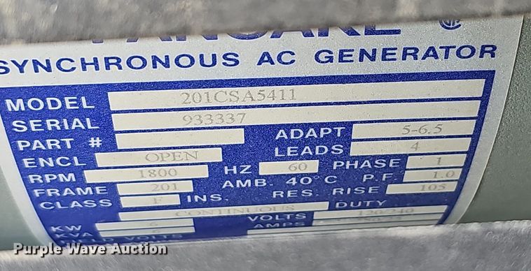 image for item EJ6156 2017 Generac  Magnum light plant