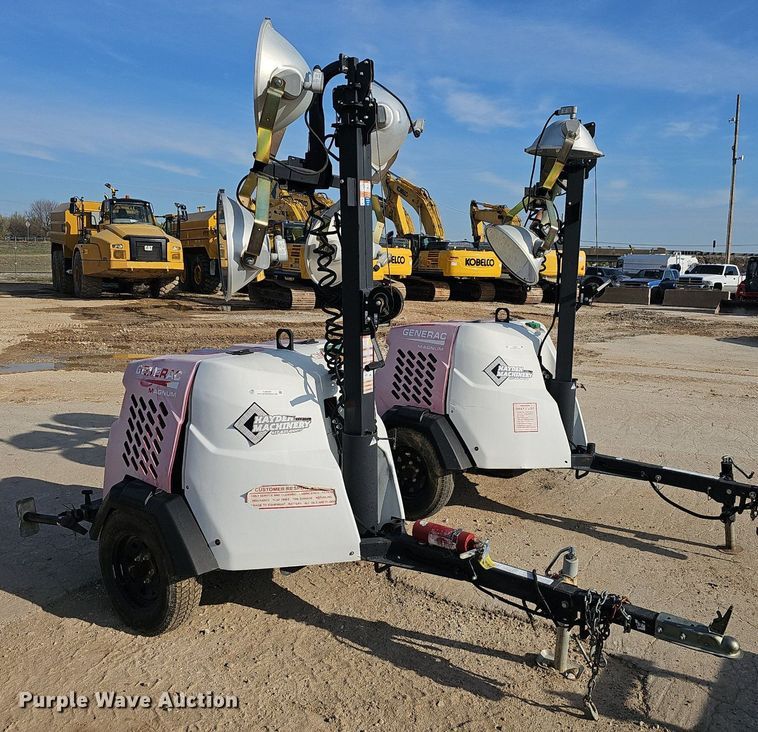 image for item EJ6157 2017 Generac  Magnum  light plant