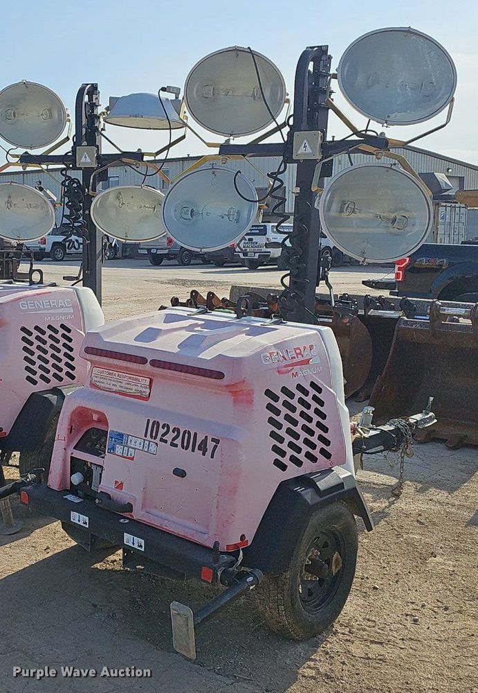 image for item EJ6157 2017 Generac  Magnum  light plant