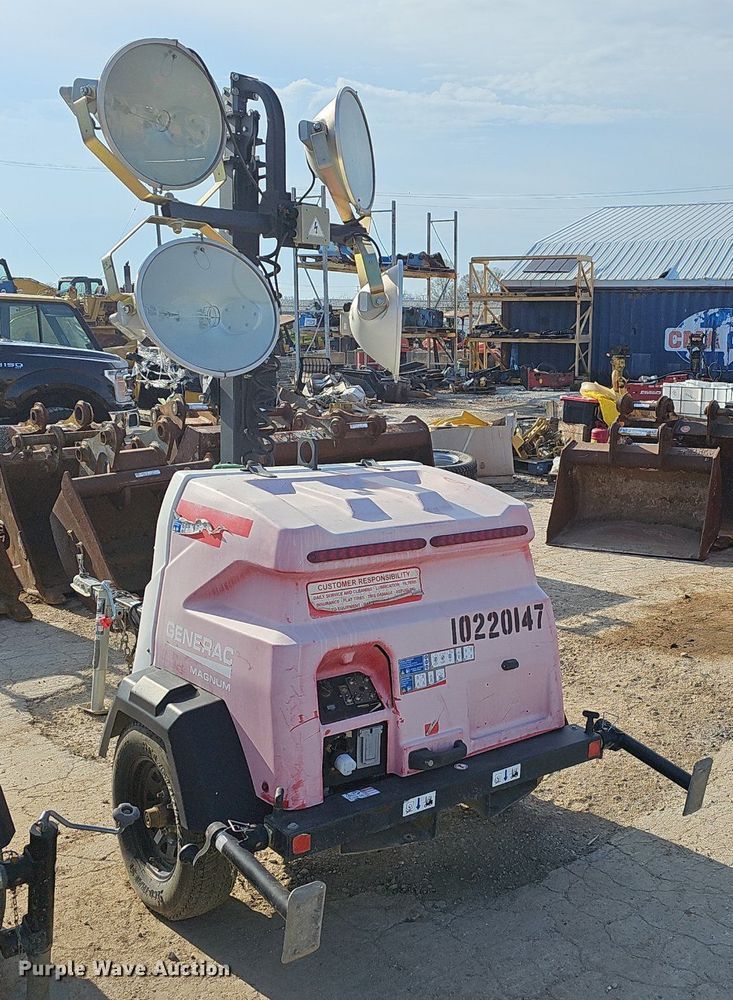 image for item EJ6157 2017 Generac  Magnum  light plant