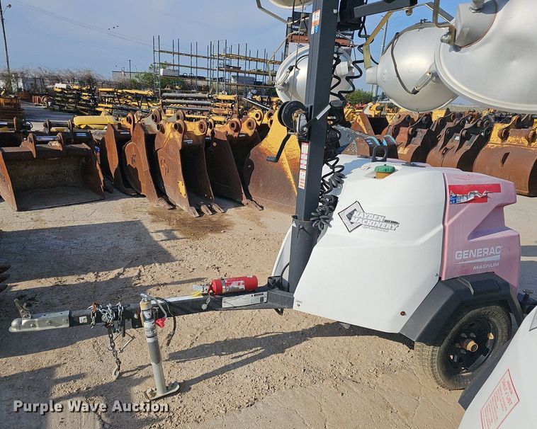 image for item EJ6157 2017 Generac  Magnum  light plant