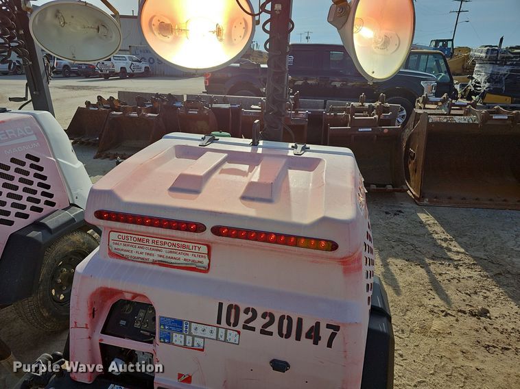 image for item EJ6157 2017 Generac  Magnum  light plant