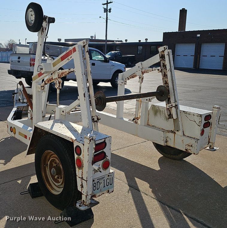 image for item EJ6159 1992 Kiefer ICH reel trailer