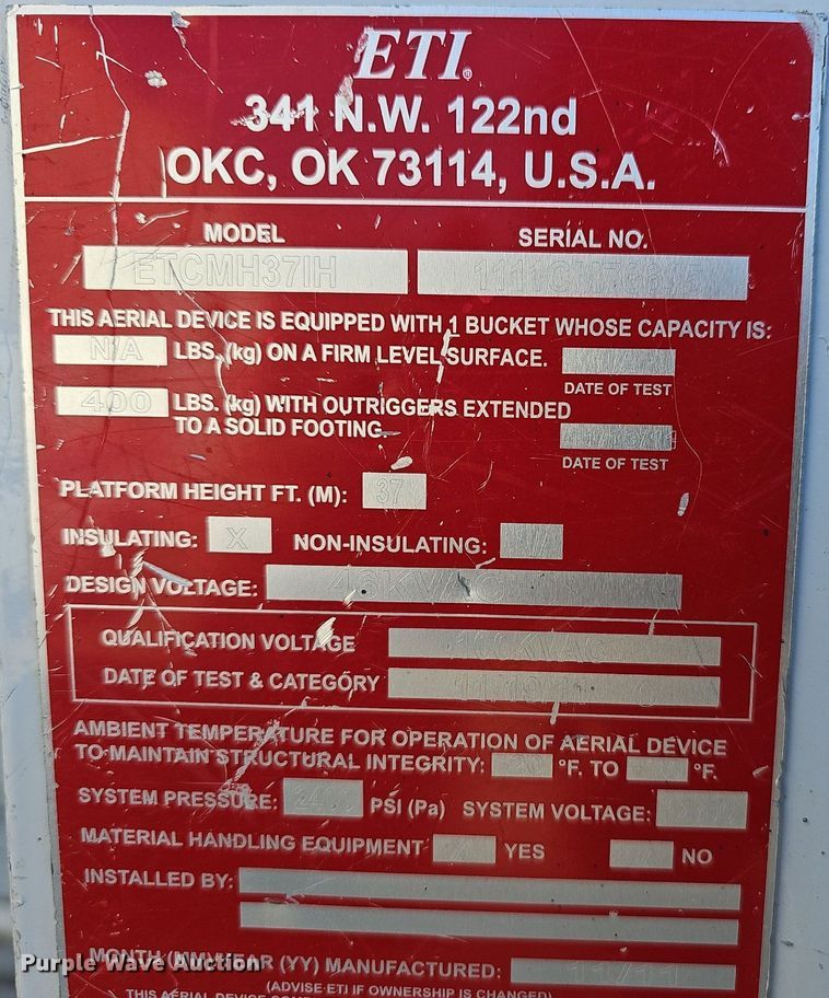 image for item EJ6163 2018 Ford F550 Super Duty XL bucket truck