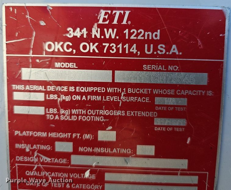 image for item EJ6163 2018 Ford F550 Super Duty XL bucket truck