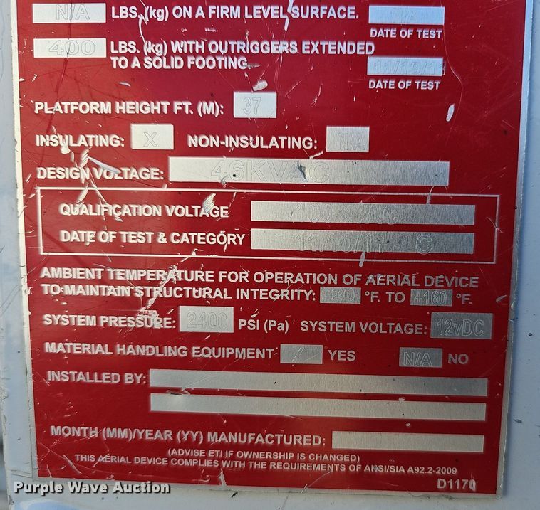 image for item EJ6163 2018 Ford F550 Super Duty XL bucket truck