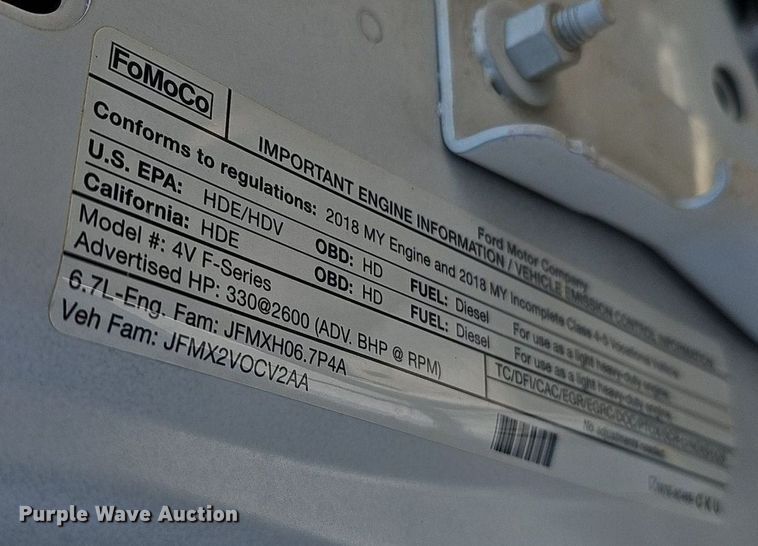 image for item EJ6163 2018 Ford F550 Super Duty XL bucket truck