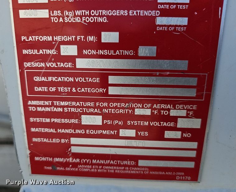 image for item EJ6165 2017 Ford F550 Super Duty XL bucket truck