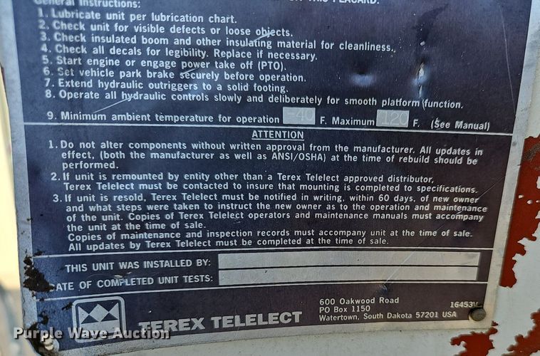 image for item EJ6166 2006 International 7400 digger derrick truck