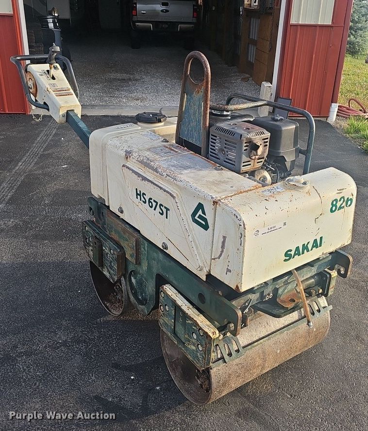 image for item EJ6181 Sakai HS67ST walk behind double roller compactor