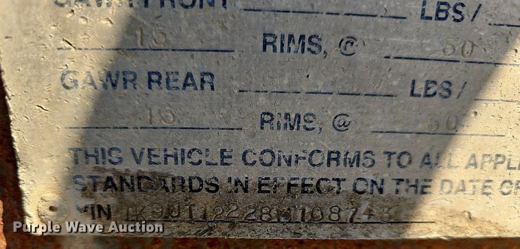 image for item EJ6211 2012 Kodiak  utility trailer