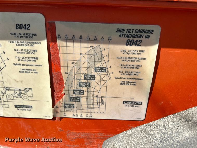 image for item EK4327 1997 Sky Trak 8042 telehandler