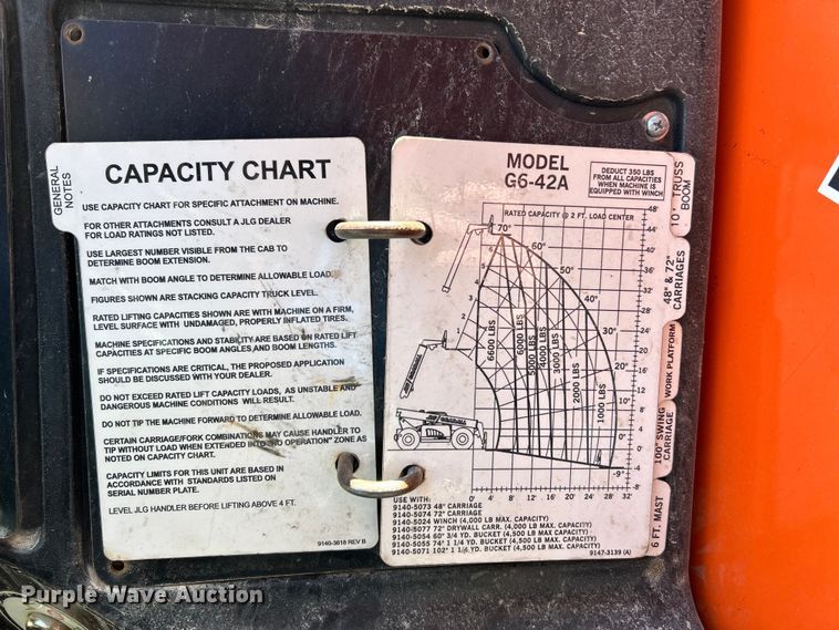 image for item EK4328 JLG G6-42A telehandler