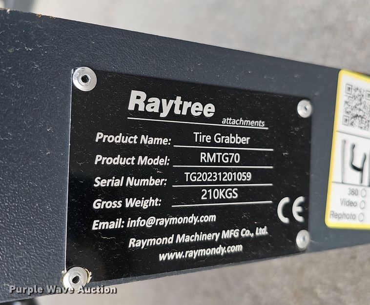image for item IO9889 2023 Raytree RMTG70 tire grabber