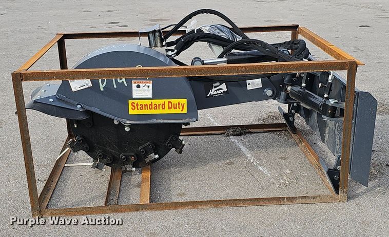 image for item IO9890 2024 Handy Attachments HSSG27 skid steer stump grinder