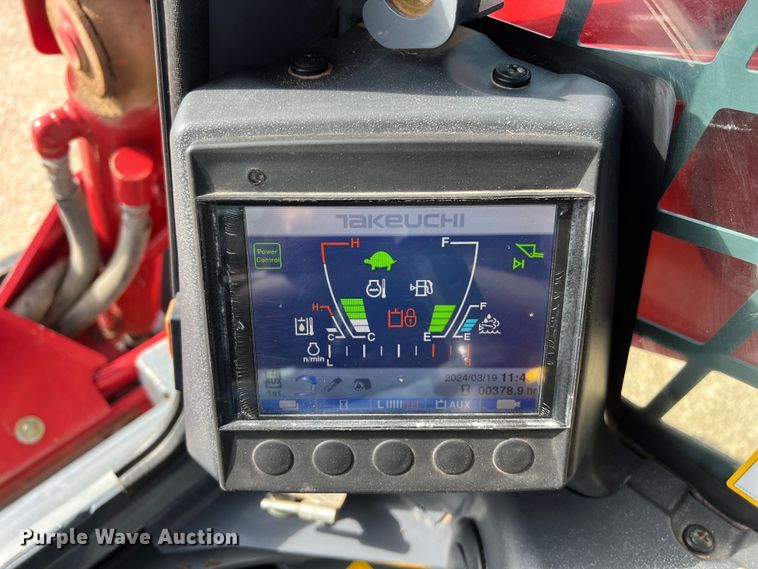 image for item KV9796 2019 Takeuchi TL12V2 tracked skid steer loader