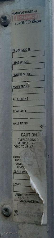 image for item LA9633 2003 Kenworth W900 ready mix truck