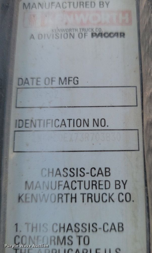 image for item LA9634 2003 Kenworth  W900 ready mix truck