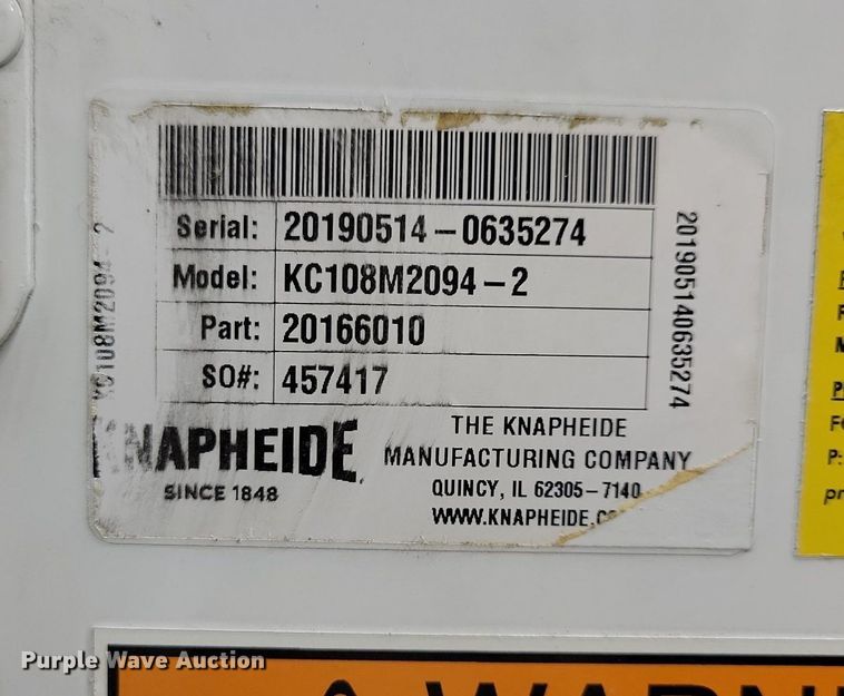 image for item LC9934 Knapheide  KC108M2094-2 KUV  utility bed