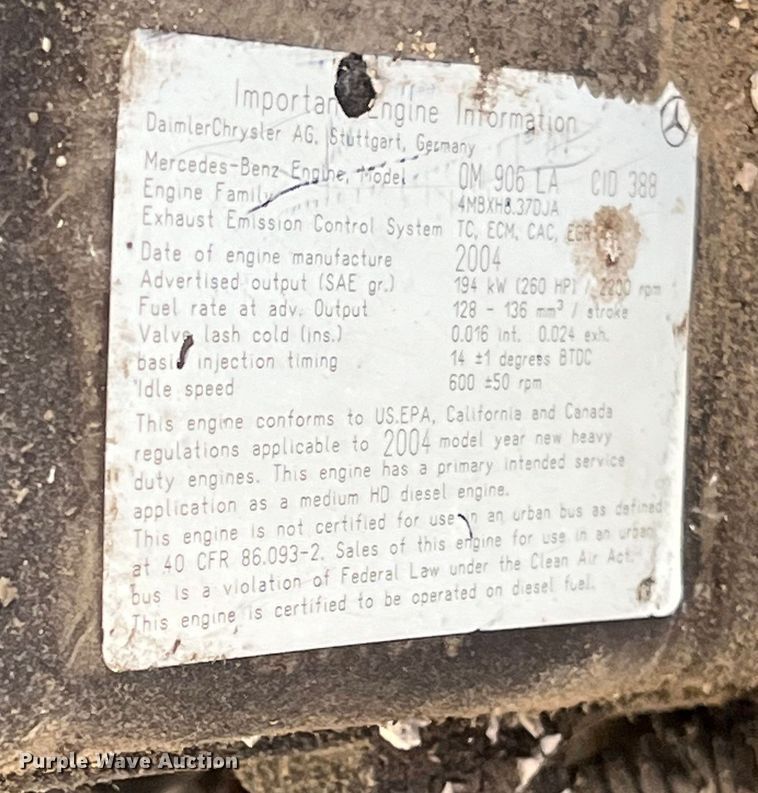 image for item LD9346 2005 Sterling L7500 oil distributor truck