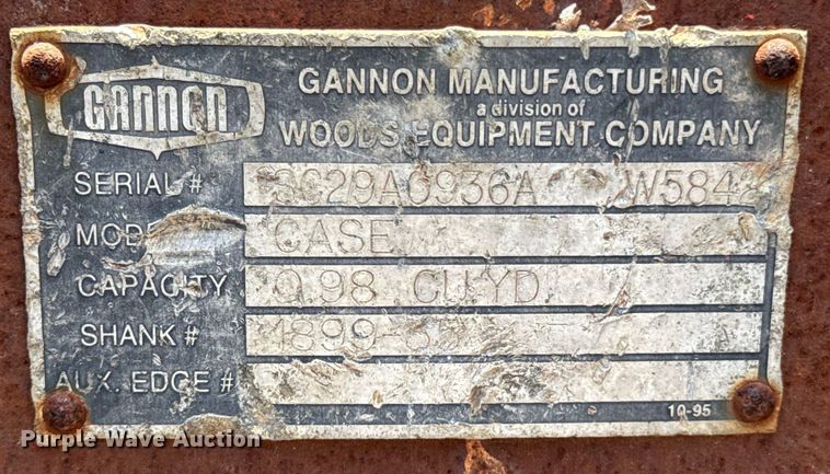 image for item ND9090 Gannon Case excavator bucket