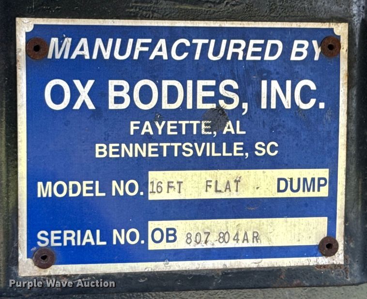 image for item ND9140 Ox Bodies dump bed