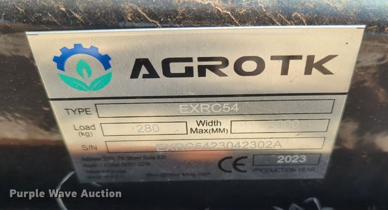 image for item NG9310 2023 Agrotk EXRC54 excavator brush cutter