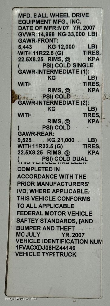 image for item NJ9492 2008 Freightliner Business Class M2 dump flatbed truck