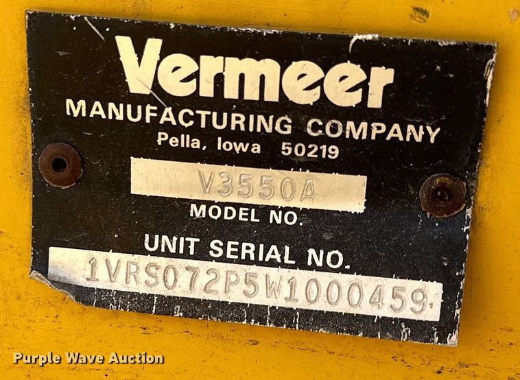image for item NT9054 1998 Vermeer  V-3550A trencher