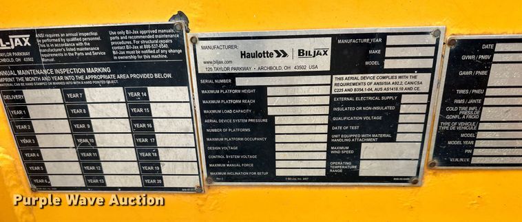 image for item NT9055 2011 Haulotte 4527A boom lift