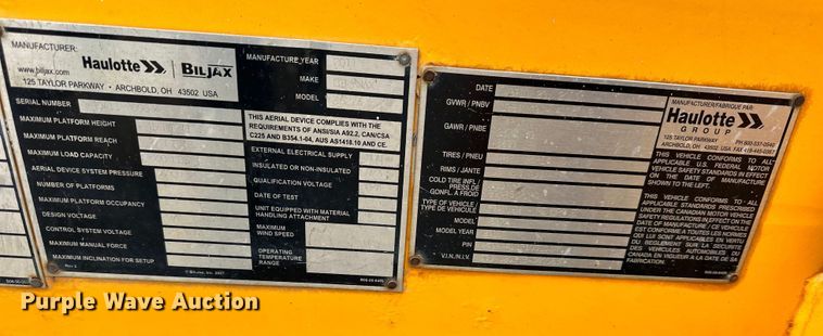 image for item NT9055 2011 Haulotte 4527A boom lift