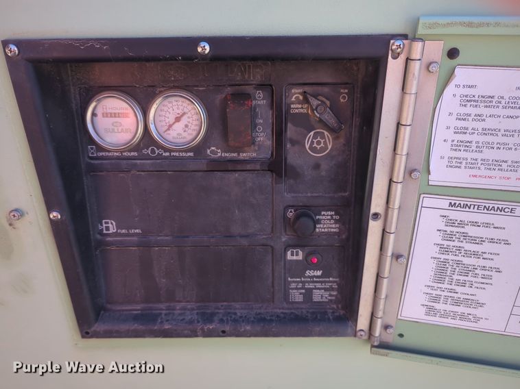 image for item NZ9437 Sullair 185 air compressor