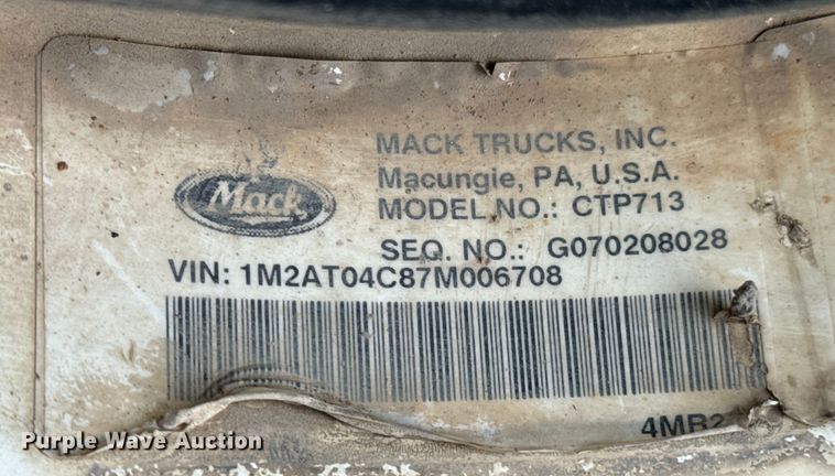 image for item OD9971 2007 Mack CTP713 ready mix truck