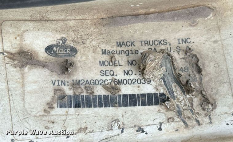 image for item OD9972 2006 Mack CV Series ready mix truck